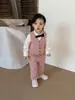 Conjunto de Terno para Meninos Outono Novo Blazer Infantil Estilo Britânico Aniversário de Menino Roupa Formal Traje Formal de Alta Qualidade para Meninos