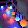 Luces de Cadena de Flor de Cerezo Estrella LED con Colores Ajustables, USB Batería Luces Pequeñas Coloridas, Luces de Cadena Intermitentes de Bola Redonda de Burbuja con Control Remoto