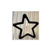 Horquilla de estrella grande, horquilla rota, estrella de cinco puntas, color BB, horquilla rota, flequillo, clip lateral simple