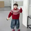 Suéter Grueso de Media Altura para Hombre y Niño, Bloques de Color, Capa Base, Ropa Interior o Exterior, Otoño/Invierno, Nuevo Llegado, Jersey, Manga Larga, Tejido