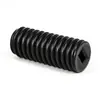 Tornillos de fijación de cabeza plana de nylon, tornillos de máquina sin cabeza de nylon negro, tornillos de bloqueo de cabeza plana M3M4M5M6