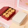 Caja Rectangular de Hojalata Multicolor, Caja de Empaque para Galletas de Horneado, Caja de Regalo para Dulces Copo de Nieve Repostería, Caja Vacía