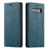 Adecuado para Samsung S10Plus Funda Protectora S9 Funda para Teléfono con Tarjetero S24 Funda de Cuero Nuevo S21 Soporte de Carcasa Magnética