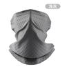 Mascarilla Facial Protectora del Sol para Ciclismo Transfronterizo con Orejeras, Polaina para el Cuello de Seda Helada para Montañismo, Pesca, Carrera, Protección Facial y del Cuello, Cubrecuellos Deportivo