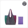 Bolsa de Almacenamiento Plegable Transfronteriza Bolsa de Compras de Gran Capacidad Impermeable Supermercado Bolsa de Mano Portátil Bolsa de Tela Ecológica Moda Almuerzo
