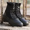 Botas de combate infantis verão pai-filho cano alto botas militares botas martin forças especiais primavera e outono botas masculinas para terra acampamento de verão botas cs