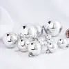 Bola de Natal Galvanizada 3cm ~ 15cm Pacote com 6 Bolas de Luz Seis Cores Bola de Natal Decoração de Vitrine Pingente de Shopping