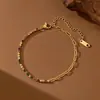 Nuevas Pulseras de Acero de Titanio Europeas y Americanas Más Vendidas para Mujeres Estilo Ins Moda Personalizada Joyería para Manos que No se Desvanece Joyería de Acero Inoxidable Venta al por Mayor