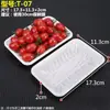 Bandejas desechables para alimentos frescos, cajas de embalaje para supermercados, recipientes de grado alimenticio para frutas y verduras, cajas rectangulares de plástico para envasar pato asado