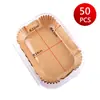 Freidora de Aire Doméstica Papel Especial Papel Absorbente de Grasa Bandeja de Papel Bandeja de Papel Grado Alimenticio Desechable Papel Base Papel Redondo para Hornear Papel de Silicona