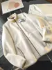Estilo de montaña~299 Euros chaqueta de doble capa composite de forro polar engrosada a prueba de viento y cálida con cuello alto de forro polar sherpa para pareja