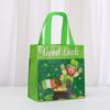 Bolsa de Embalaje No Tejida Impresa del Día de San Patricio Bolsa de Regalo para Centro Comercial Bolsa Impermeable con Aislamiento para Llevar Bolsa de Compras para Supermercado