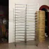Estante para marchitar té estante para marchitar estante de almacenamiento multicapa estante de colocación de tamiz de bambú canasta de bambú para aventar herramientas de preparación de té estante de hierro de almacenamiento