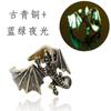 Accesorios retro dominantes de pterosaurio luminoso para hombre con apertura ajustable, nuevos accesorios transfronterizos