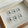 Acessórios de Nail Art Urso Pintado de Desenho Animado Fofo Acessórios de Unha Vestíveis Urso Gordo DIY Capa de Celular Unha Pequenos Ornamentos