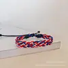 Pulsera nueva de algodón y lino estilo étnico japonés y coreano personalizada tejida a mano retro casual para pareja color al por mayor