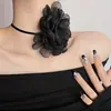 Collar de Flor Tridimensional para Mujer 2023 Nuevo Verano Simple Moda Dulce Nicho Collar Cuello Accesorios