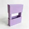 Caixa de Exibição Transparente de Filme PE Manga de Papel Correspondente Caixa de Embalagem Suspensa Saco de Presente Anel de Joia Caixa de Papel para Joias