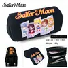 Estuche para Lápices Gato Luna Sailor Moon Estuche para Lápices Gran Capacidad Lona Doble Capa Estuche para Lápices Billetera de Estudiante