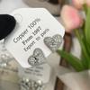 Juego de aretes plateados de primavera y verano aguja de plata s925 moda de alto sentido Joker cara cuadrada aretes delgados regalo venta al por mayor