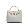 2025 Design de Nicho Sensação de Alto Padrão Grande Capacidade Bolsa de Mão Moda Feminina Versátil Elegante Simples Bolsa Tecida Artesanal