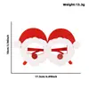 Gafas navideñas transfronterizas, Accesorios para fotos de Papá Noel, Decoraciones para fiestas navideñas, Monturas de gafas de muñeco de nieve y copo de nieve de dibujos animados