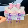 Famosa en Internet Pequeña Princesa Lazo Antiguo Cinta Pasador para el Cabello Niños Niña Pequeña Hanfu Pasador Morado Accesorios para el Cabello de Niñas