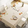 Toalha de Mesa para Jantar Levemente Luxuosa e de Alta Qualidade, Impermeável, à Prova de Óleo, Lavável, Resistente ao Calor, Pano de Mesa para Café de PVC, Nova Toalha de Mesa Retangular com Desenhos Animados