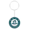 Chaveiro Personalizado em Liga de Zinco com Logo da Escola, Pingente de Presente Comemorativo, Chaveiro de Carro Feito Sob Medida para a Temporada de Formatura, Pedido Mínimo de 50 Peças