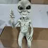 ¡Halloween en Stock! Estatua de Resina de Extraterrestre Resina Ovni Gnomo de Jardín para Exteriores Decoración
