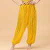 Pantalones de Práctica para Actuación de Danza India Danza Folclórica Nuevo Adulto Danza del Vientre Chifón Disfraz de Práctica Destacados Pantalones