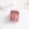 Nuevo Pinza de Garra Pequeña Mate Estilo Transfronterizo para Mujer, Pinza Versátil Oscura para Cola de Caballo con Dientes, Accesorio para el Cabello de Moda