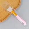 Cepillo de silicona para mascarillas, cepillo de maquillaje, cepillo de pelo suave, herramientas de maquillaje para mascarillas de barro, cepillo de ácido de frutas en forma de abanico