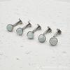 F136 Titanium Wave Edge Aobao Umbigo Prego Fundo Plano Prego G23 Liga de Titânio Piercing Jóias Suspensão Anel de Umbigo