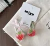 Laços de Cabelo Pequenos Infantis com Lantejoulas Brilhantes Desenho Animado para Meninas, Elásticos de Cabelo Divertidos 3D de Frutas