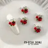 Guirnalda de Perlas Navideñas Lazo Arte de Uñas Adornos de Aleación Atmósfera Navideña Diamante Colorido Decoraciones de Uñas Portátiles Venta al por Mayor