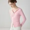 Suéter cárdigan con capucha Conyson 100% cachemira pura para mujer, chaqueta ajustada con cremallera, prenda base que favorece la figura