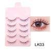 Fábrica de pestañas postizas DINGSEN suministro estable 5 pares de pestañas maquillaje natural maquillaje diario pestañas COS