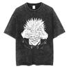 Camiseta Masculina de Verão Moda Vintage Anime Japonês Gráfica