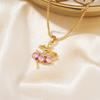 Colar Moxi New Zircon Dance Girl Ins Style Light Luxury Fashion Hip Hop Estilo Feminino Colar Fábrica Atacado