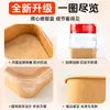 Caixa de Almoço Descartável Caixa de Refeição Papel Kraft Retangular Embalagem para Levar Fast Food Caixa para Piquenique Ecológica Bento Caixa para Salada