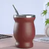 Taza de Mate Argentina Acero Inoxidable 304 Taza de Mate Taza de Té de Mate Copa de Vino Tinto Taza de Té de Mate Aislada de Doble Pared