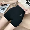 Shorts de seguridad de verano para mujer, shorts deportivos cortos de tiburón, cintura alta, levantamiento de glúteos, anti-exposición, shorts de seguridad finos de base