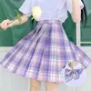 Saia uniforme jk outono básico conjunto completo de saia xadrez camisa manga curta gravata borboleta conjunto completo de estilo universitário japonês