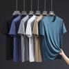 Otro Suéter de Verano 2023 Ropa para Hombre, Tratamiento Antiplanchado, Casual Deportivo, Delgado, Corte Holgado, Cuello Redondo, Mangas Cortas