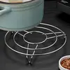 Rejilla Espesada para Cocinar al Vapor de Acero Inoxidable, Bandeja para Cocinar al Vapor Específica para Cocina, Vaporera Doméstica Multifuncional, Mini Rejilla de Tres Patas para Cocinar Huevos al Vapor