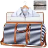 Bolsa de mão dobrável feminina de grande capacidade, bolsa para terno, bolsa de viagem, bolsa de armazenamento multifuncional, bagagem, bolsa para roupas