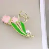 Pinza de Oreja de Trigo de Alta Gama, Elegante y Elegante, Pinza para el Cabello para la Parte Trasera de la Cabeza, Accesorio para el Cabello, Pinza de Tiburón Grande, Nuevo Estilo 2023