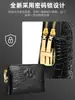 Bolso de Mano para Hombre de Alta Gama con Patrón de Cocodrilo, Bolso Clutch con Cerradura de Combinación para Negocios, Bolso de Mano Pequeño de Moda con Múltiples Compartimentos y Gran Capacidad
