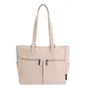 Bolsa de Lona Artística Casual Estilo Japonés para Mujer, Gran Capacidad, Ligera, Versátil, Bolso de Hombro para Viajes Diarios, Bolsa para Clase de Estudiante
